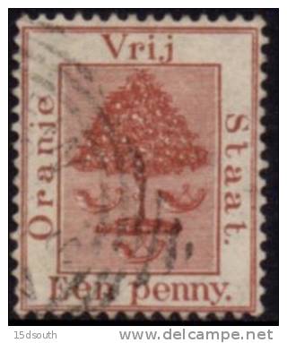 Orange Free State - 1868 1d Brown Used - Oranje Vrijstaat (1868-1909)