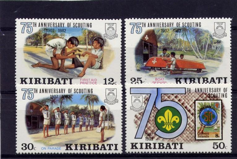 Scoutisme Kiribati 1982 Yvertn° 88-91 *** MNH Cote 3 € Padvinderij - Kiribati (1979-...)