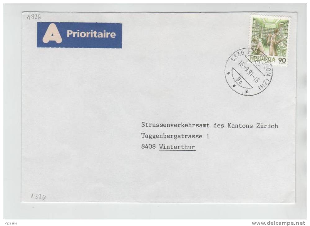 Switzerland Cover Pfäffikon 16-9-1991 - Briefe U. Dokumente