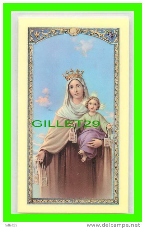 HOLY CARD - A PRAYER TO THE BLESSED VIRGIN MARY - SEALED  IN PLASTIC - - Images Religieuses