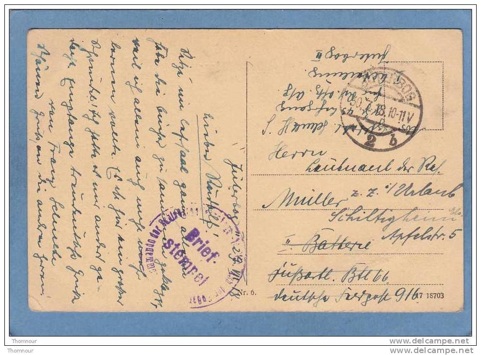 JUTERBOG  - NICOLAIKIRCHE  1918  Brief Stempel - Jueterbog