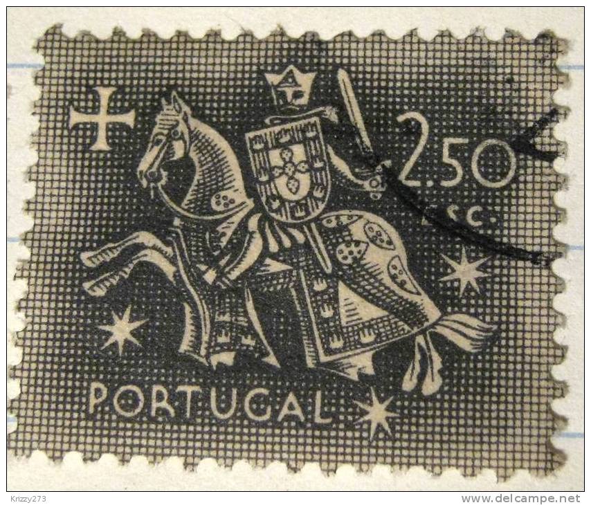 Portugal 1953 Medieval Knight 2.50e - Used - Used Stamps