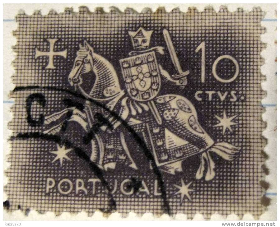 Portugal 1953 Medieval Knight 10c - Used - Gebraucht