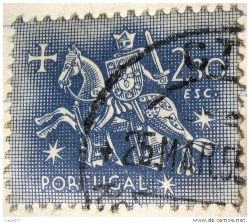 Portugal 1953 Medieval Knight 2.30e - Used - Used Stamps