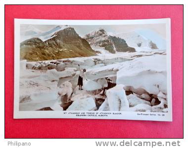 Real Photo---     Mt.  Athabasca & Tongue Of Athabasca Glacier Columbia Icefield Alberta       ========  Ref 424 - Other & Unclassified