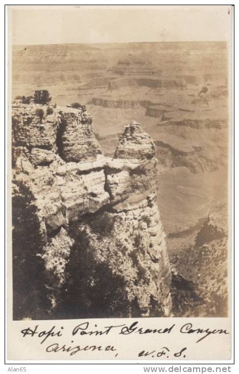 Grand Canyon Arizona, Hopi Point Panoramic View, C1900s/10s Vintage Real Photo Postcard - Grand Canyon