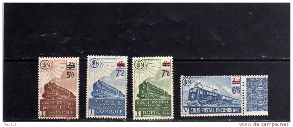 FRANCE FRANCIA 1945 PACCHI POSTALI RAILWAY Electric Catenaries COLIS POSTAUX PARCEL POST STAMP MNH - Neufs