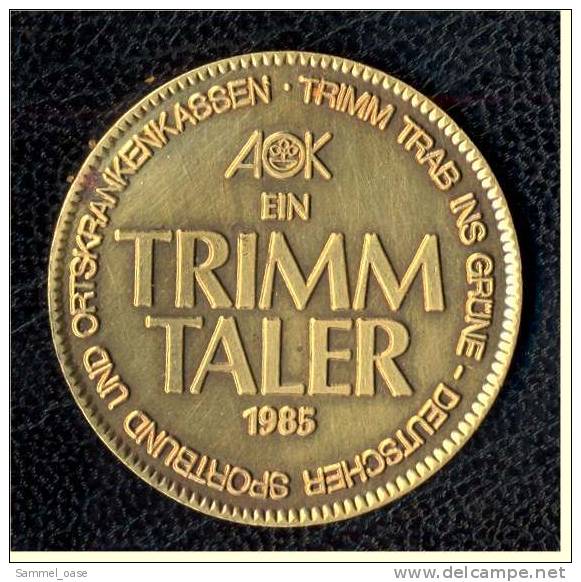 Deutscher Sportbund + AOK Trimm Taler  -  Trim Trab Ins Grüne  -  Solingen 1985 - Atletiek