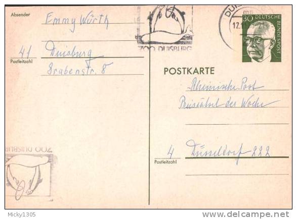 Germany - Postkarte Echt Gelaufen / Postcard Used (z372) - Cartes Postales - Oblitérées