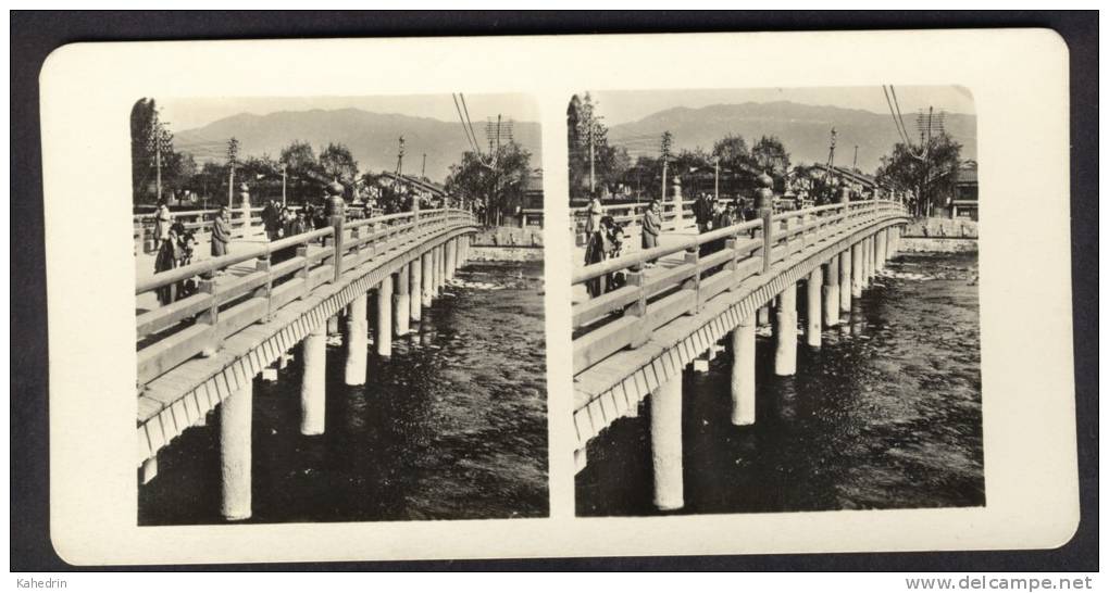 Japan (~1900´s) Sanjiyo-bridge At Kyoto / Kioto - Stereoscoop