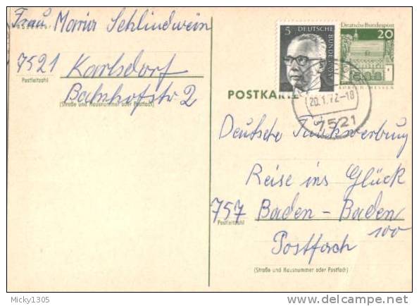 Germany - Postkarte Echt Gelaufen / Picture Postcard Used (z392) - Cartes Postales - Oblitérées