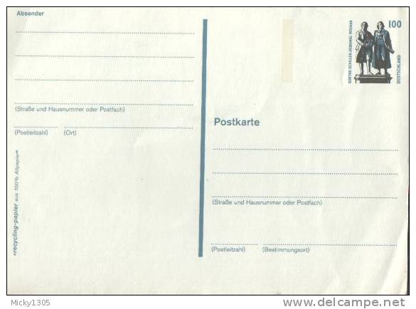 Germany - Postkarte Ungebraucht / Postcard Mint (z398) - Postales - Nuevos