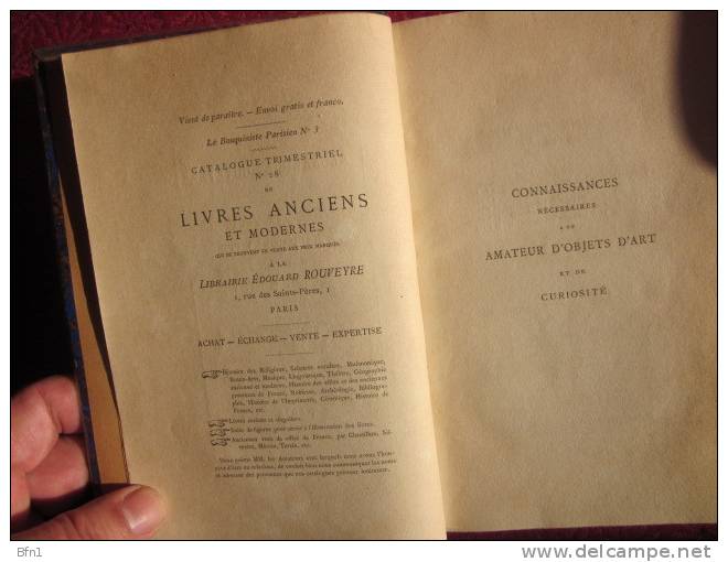 ANCEL OPPENHEIM- AMATEUR D´OBJETS D´ART 1879- -EDITION - ALEXANDRE ROUVEYRE - Alte Bücher