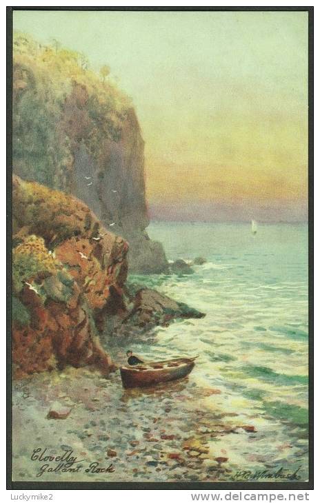 "Clovelly, Gallant Rock"  A C1920 Tuck's Postcard (number 7464),  Based On A Painting By 'H B Wimbush'. - Clovelly