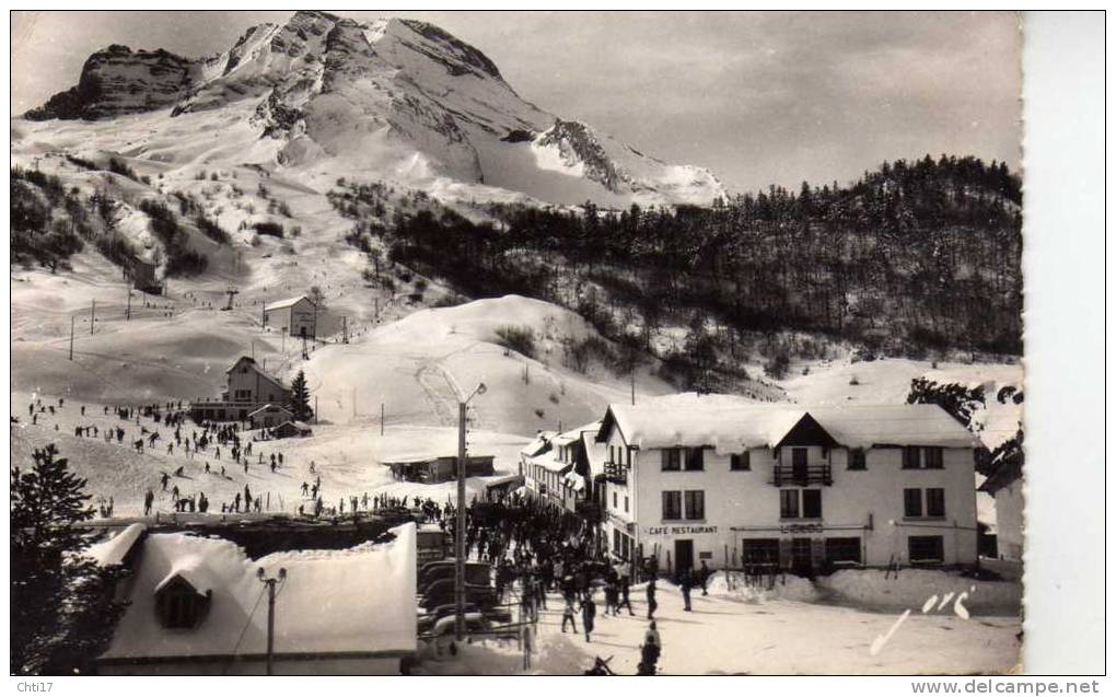 GOURETTE LA STATION ET LE REMONTE PENTE   EDIT  JOVE   CIRC  1960 - Autres & Non Classés