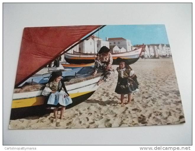 Costumi Bambini Barche Pesca  Nazarè Portogallo - Costumi