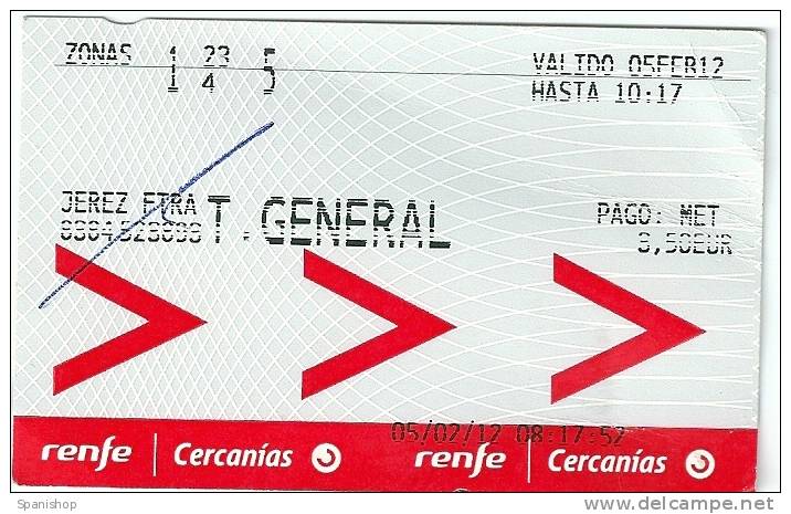 España Spain, Ticket Tren Train Bahn - Europa