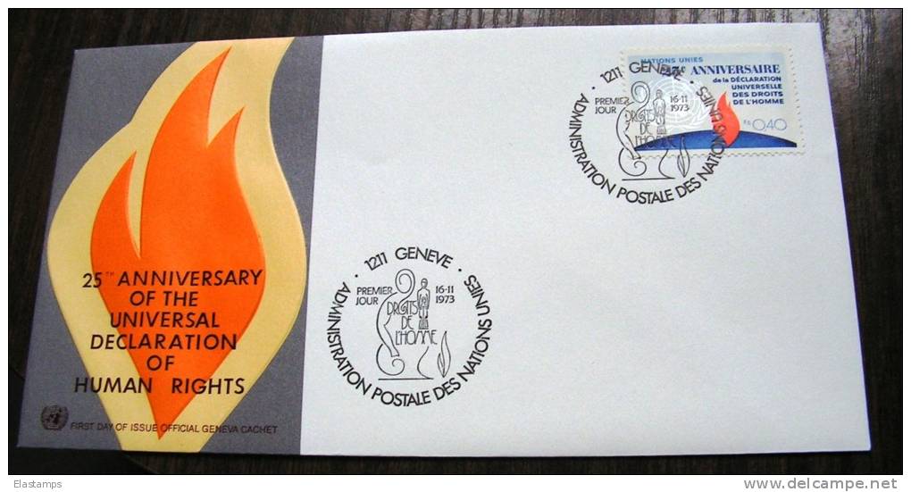 = UNO GENF  FDC  1973 - FDC