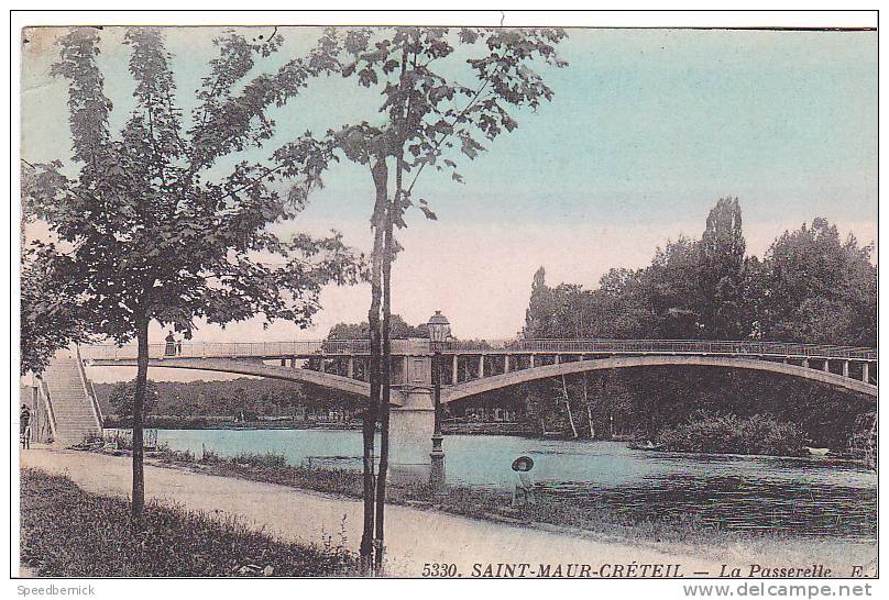 20349 Saint MAUR Créteil : La Passerelle (colorée)   - E.M. 5330 - Autres & Non Classés