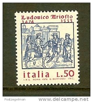 ITALIA 1974 MNH Stamp(s) Ludovico Ariosto 1462 - 1971-80: Mint/hinged