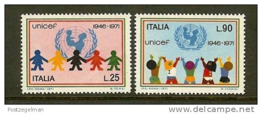 ITALIA 1971 MNH Stamp(s) UNICEF 1351-1352 - 1971-80: Mint/hinged