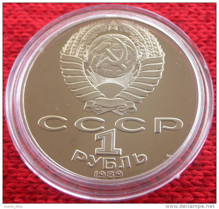 UdSSR - CCCP - 1 Rubel - 1989 - 175. Geb. Von Schewtschenko - PP - Mit Zertifikat! - Russie