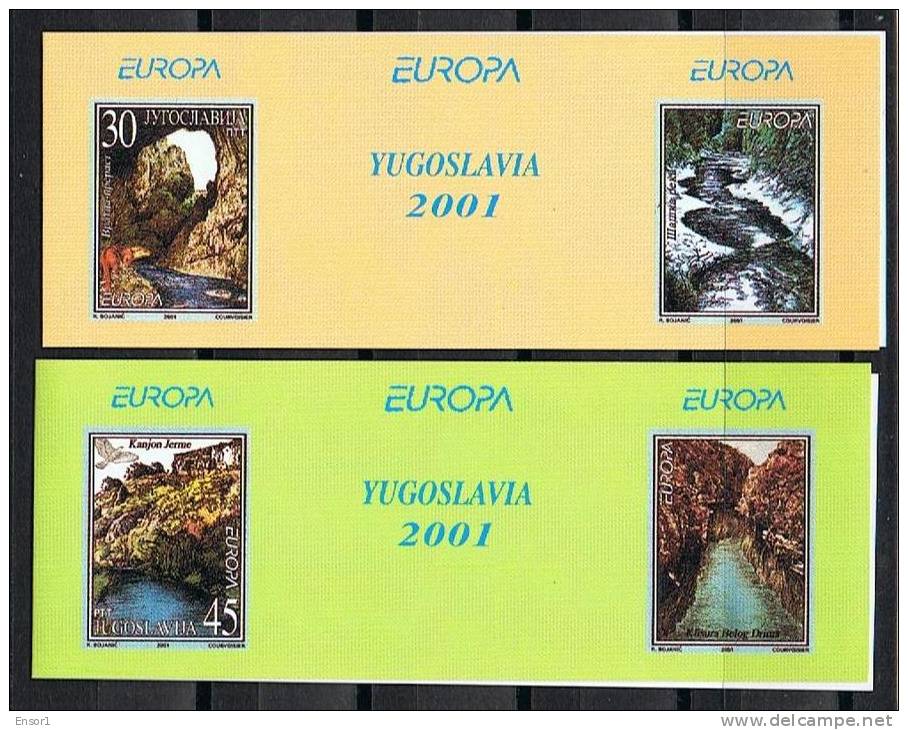 2001 Europa - Natuur - Joegoslavië - Booklet,carnet,MH  -  (xx) - 2001