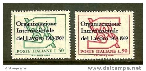 ITALIA 1969 MNH Stamp(s) 50 Years I.L.O. 1299-1300 - 1961-70: Mint/hinged