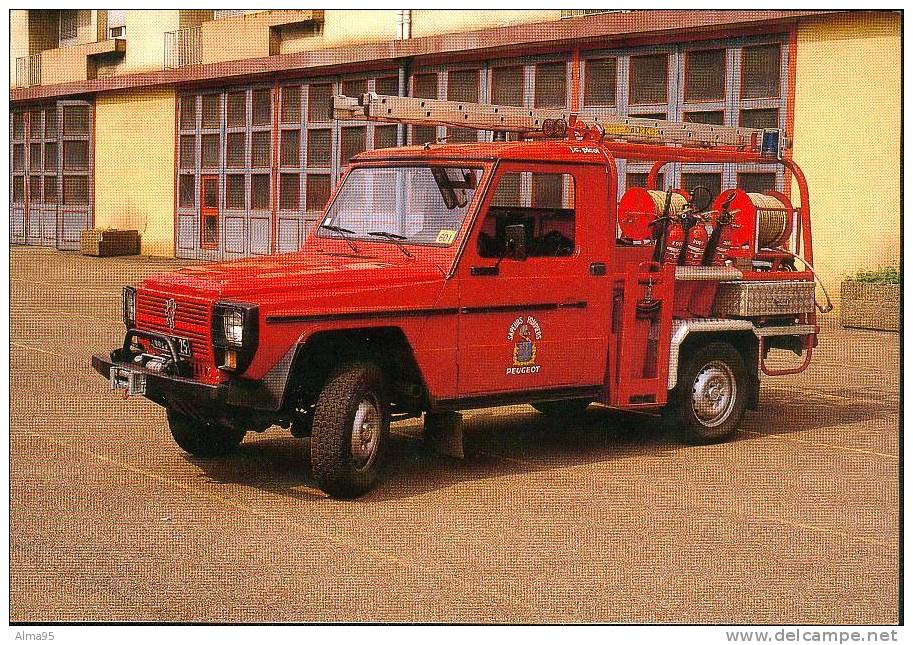 CPM - SOCHAUX - (25) - Véhicule De Première Intervention Peugeot P4 -Le 17 Juillet 1993- (Thème Des Sapeurs-Pompiers) - Firemen