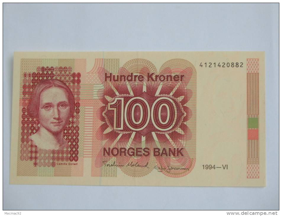 100 Kroner. 100 Hundre Kroner - Norges Bank. 1994 - Norwegen