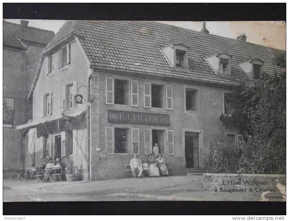 ROUGEMONT-le-CHÂTEAU (Territoire De Belfort) - L´Hôtel Willemain - Belle Animation - 27 Août 1914 - Cliché TOP ! - Rougemont-le-Château