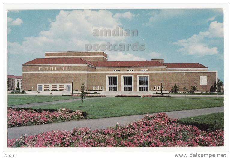 USA LAFAYETTE INDIANA, PURDUE UNIVERSITY MEMORIAL CENTER, C1950s-1960s Vintage Postcard - Lafayette