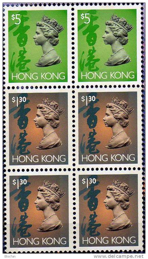 Stadt Bei Tag/Nacht Expo 1997 Hongkong 666+702 ZD,Block 49+HBl.1/97 ** 30€ Ausstellung Stamp On Stamp Sheet Of HONG KoNG - Carnets