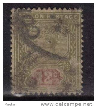 Ceylon Used 1899   Wmk Crown CA, 12c Green & Rose - Ceylon (...-1947)