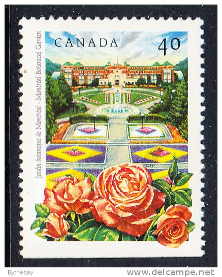 Canada Scott #1314 MNH 40c Montreal Botanical Garden, Quebec - From Bottom Strip From Booklet - Neufs