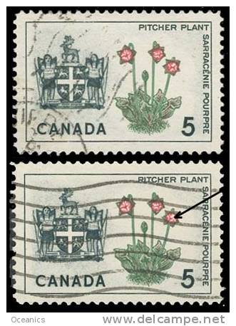 Canada (Scott No. 427i - Province - Newfoundland) (o) Broken Stamen Variety - Oblitérés