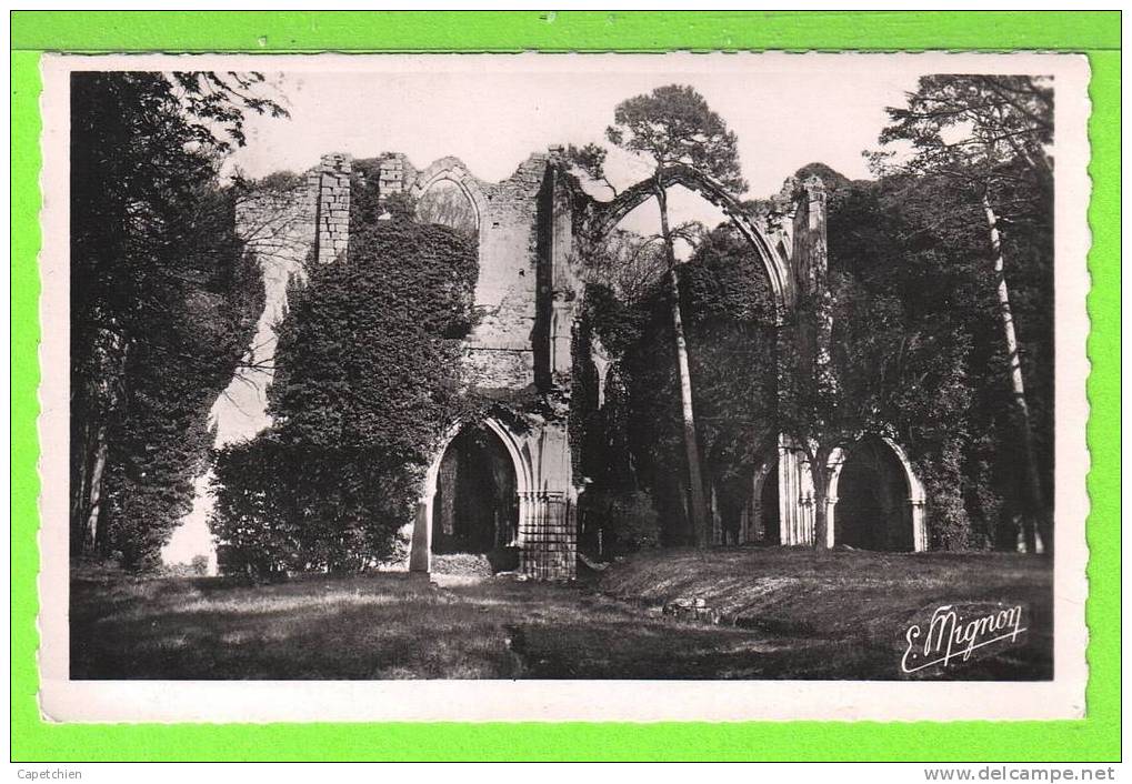 DAMMARIE LES LYS / LES RUINES DE L'ABBAYE DU LYS FONDEE PAR BLANCHE DE CASTILLE EN 1244 / Carte écrite En 1960 - Dammarie Les Lys