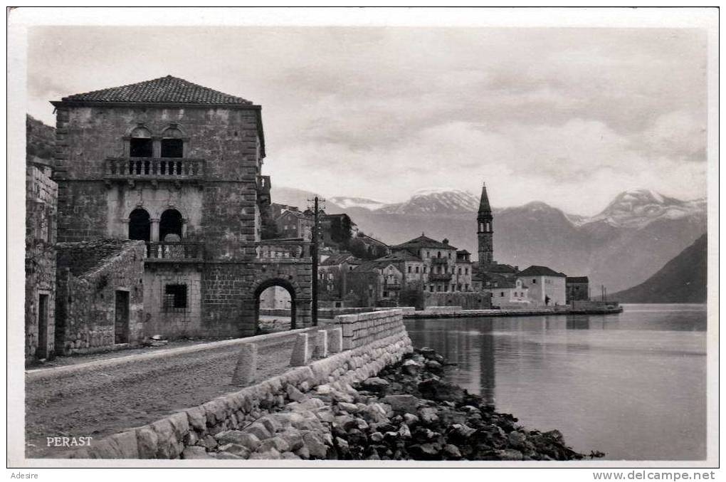 PERAST (Kotor, Montenegro), Blick Auf Die Altstadt, Fotokarte Nicht Gelaufen Um 1930 - Montenegro
