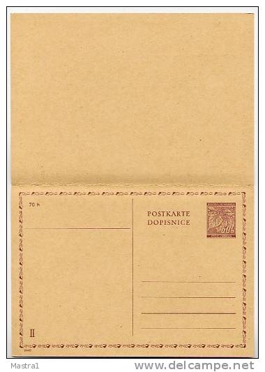 BÖHMEN & MÄHREN  P8 Antwort-Postkarte  1940  Kat. 20,00 € - Lettres & Documents