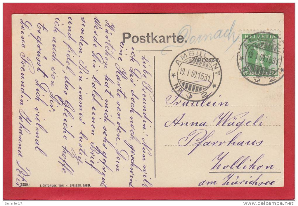 DORNACH AMTHAUS 1909, LICHTDRUCK - Dornach