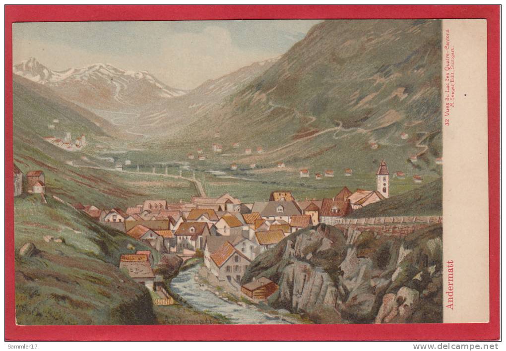 ANDERMATT, LITHO 1897 / 1905 - Andermatt