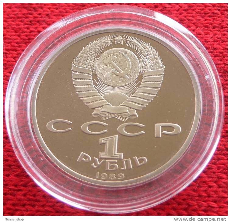 UdSSR - CCCP - 1 Rubel - 1989 - 175 Geb. Von Lermontov - PP - Mit Zertifikat! - Rusia