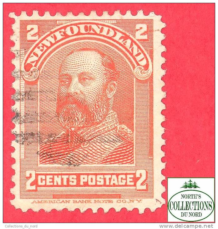 Canada  Newfoundland # 81 Scott /Unisafe - O - 2 Cents - King Edward VII - Dated 1897-1901 / Roi - 1865-1902