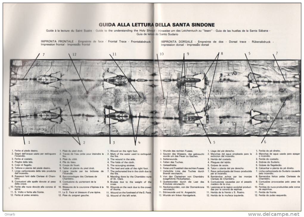 Lib016 Ostensione Santa Sacra Sindone, Saint Suaire, Holy Shroud, Santa Sabana, Sudario Torino 1978 Religione Papa Pope - Livres Anciens