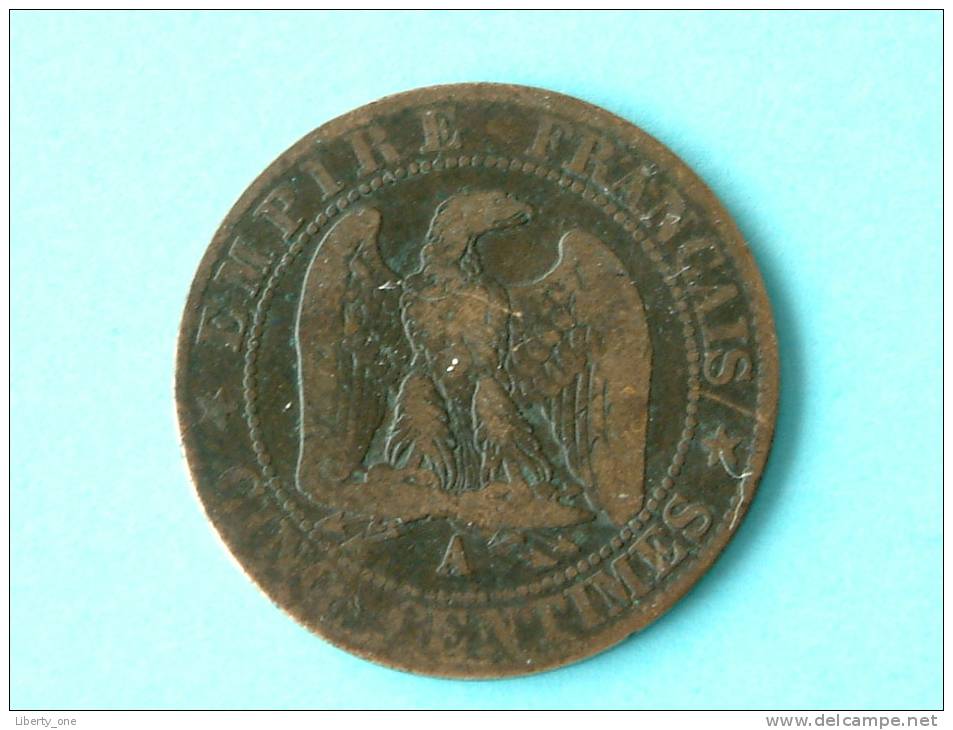 1854 A - Cinq Centimes / KM 777.1 ( Uncleaned - For Grade, Please See Photo ) ! - Autres & Non Classés