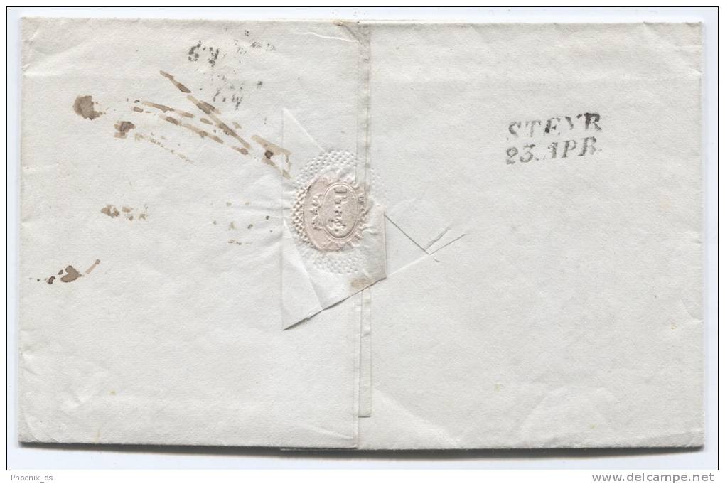 CZECH REPUBLIC - Seal PRAG, Steyr, Prephilately, 1847. - ...-1918 Prephilately
