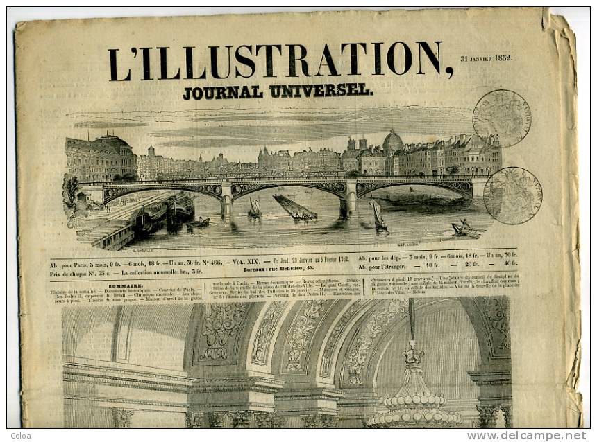 Garde Nationale De  Paris Chasseurs à Pied 1852 - Zeitschriften - Vor 1900