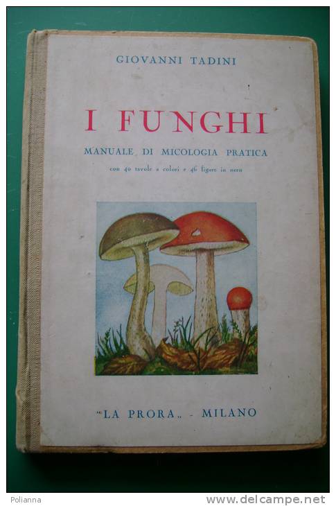 PEN/16 Giovanni Tadini I FUNGHI La Prora 1944/MICOLOGIA/BOTANICA - Giardinaggio