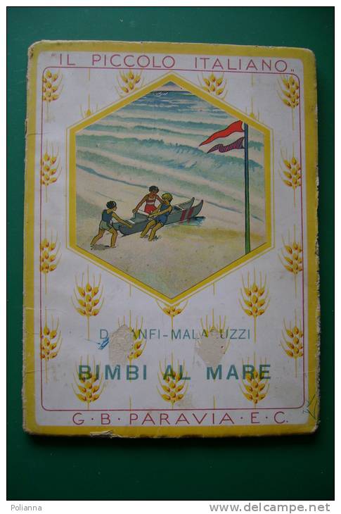 PEN/29 Collana Piccolo Italiano Banfi-Malaguzzi BIMBI AL MARE Paravia 1932/A.Cerchiari - Anciens