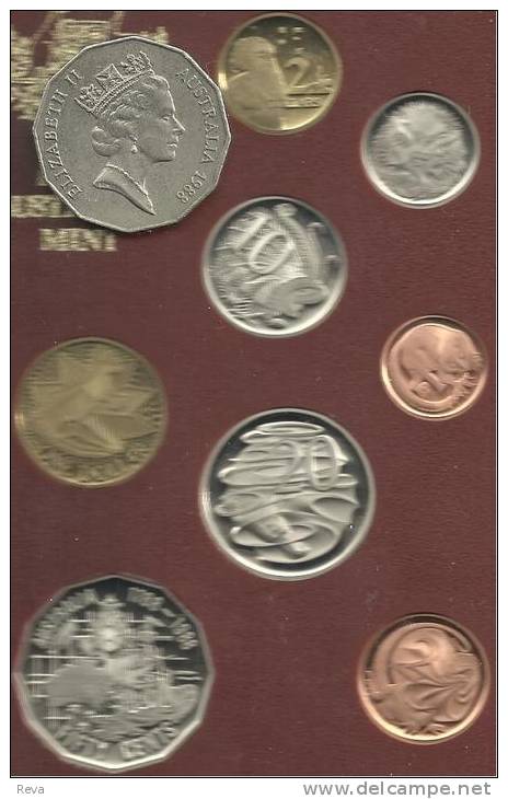 AUSTRALIA 200 YEARS SHIP ABORIGINAL $1 1ST $2 SET OF 8 COINS 1988 PROOF CV$120A  READ DESCRIPTION CAREFULLY !!! - Sonstige & Ohne Zuordnung